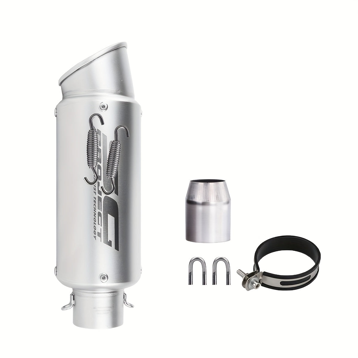 ANMIEN Sturdy Motorcycle Exhaust Pipe - 51/60Mm Diameter, Made of Stainless Steel, Compatible with NMAX 125/155, for Suzuki GSX650F, GSX1250, GSX650R, Motorcycle Exhaust, Enhances Vehicle Performance, Stylish Exhaust Design