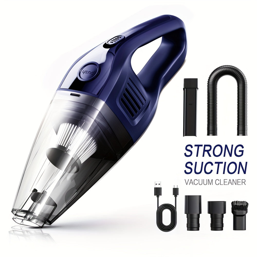 Cordless Car Vacuum Cleaner 5000Pa – Handheld USB Rechargeable with Pet Hair Suction for Car, Home & Office – Multiple Colors