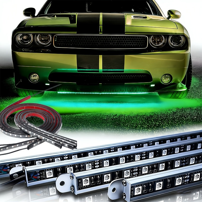 RGB LED Rock Lights 8pc or 4pc | 15 LED Per Pod App & Music Mode Underglow Kit for Trucks Jeeps UTVs SUVs Golf Carts 12V