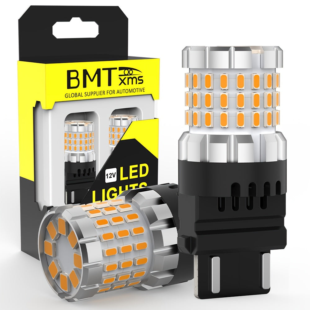 2pcs 3157 3156 3057 4114 4157 P27/7W for Brake Light Bulbs Stop Tail Parking Lights Bulbs Reverse Lights Bulbs Backup Bulbs Turn Signal Bulbs DRL Light Bulbs White Red Amber Yellow Super Bright