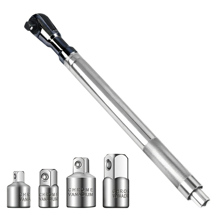 3-in-1 Impact Wrench Extender 1/2" | Offset Extension Ratchet & Electric Wrench Chrome Vanadium for Confined Spaces