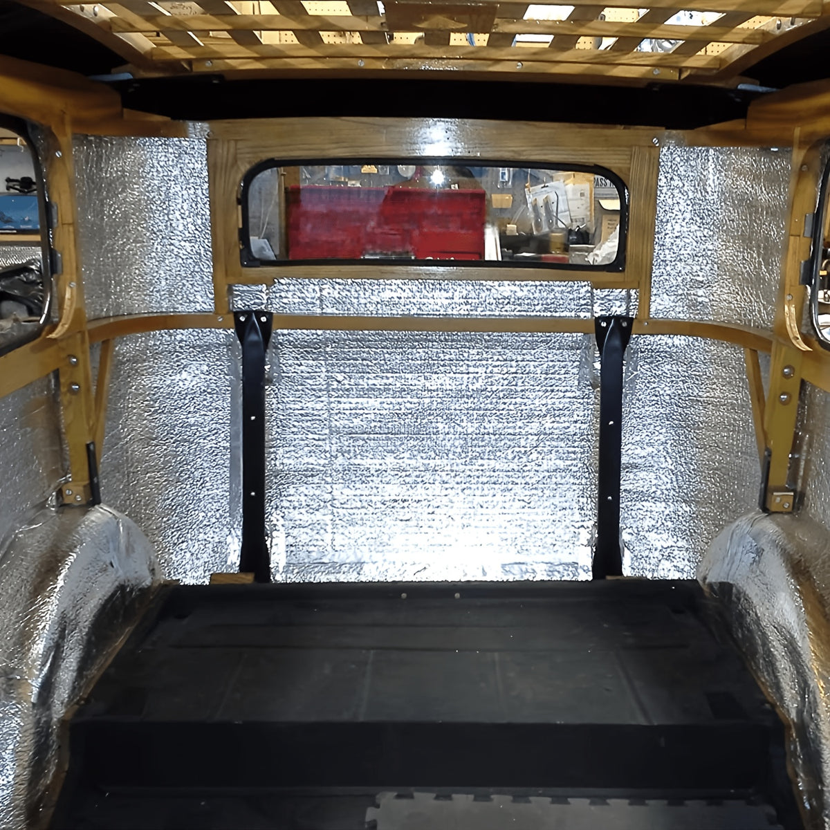 Car Hood Sound Deadener Heat Shield Mat 40"x40" (100x100cm), 5mm Self-Adhesive Engine Noise Insulation Foam with Aluminum Foil Thermal Barrier for Auto Engine Compartment