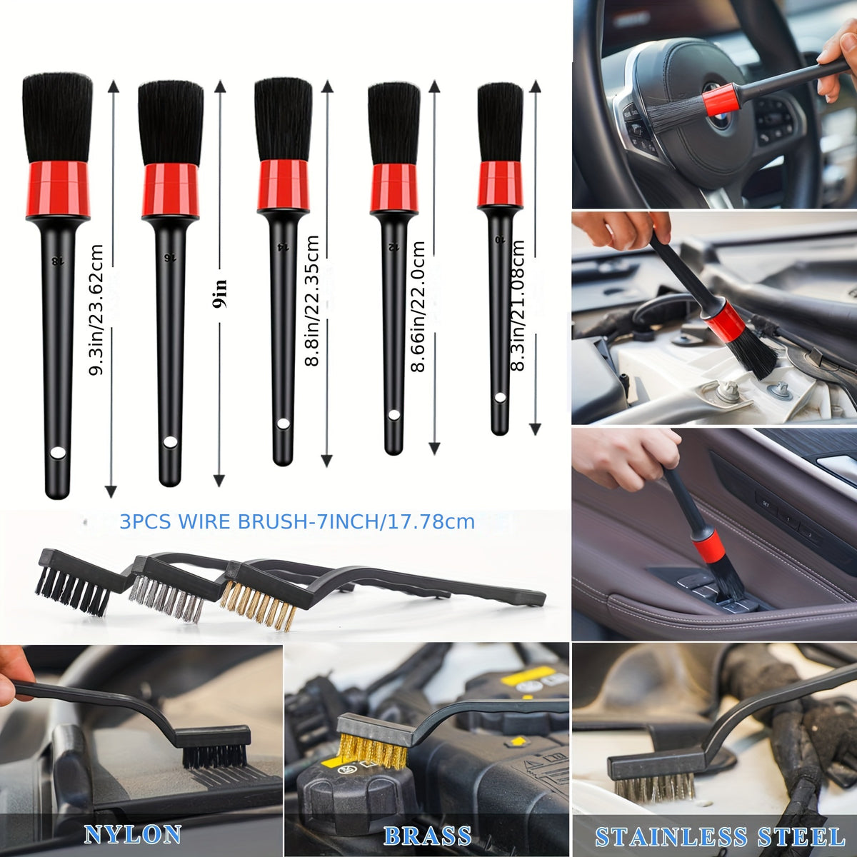 42-Piece Car Wash Detailing Kit – Foam Gun Sprayer, Long Handle Brush, Collapsible Bucket, Wash Mitt & Towels
