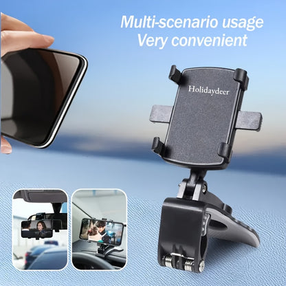 Multifunctional Mobile Phone Holder, Car Holder, Stable, 360-Degree Rotating, Suitable for Various Types of Mobile Phone Holders