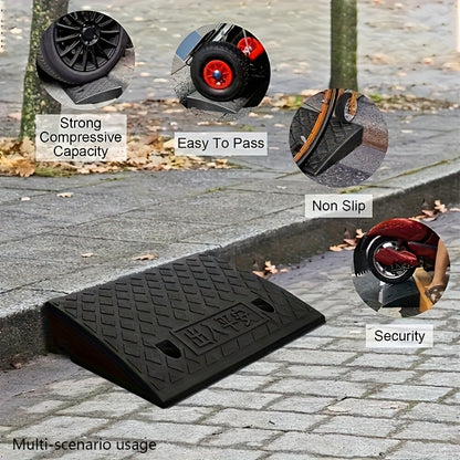 2pcs Car Sidewalk Ramp - Portable Threshold Ramp, Suitable for Sidewalks, Cars, Wheelchairs And Pet Mowing - Ideal for Homeowners And People with Mobility Issues - Outdoor Use - Great Gift for Seniors And Pet Owners
