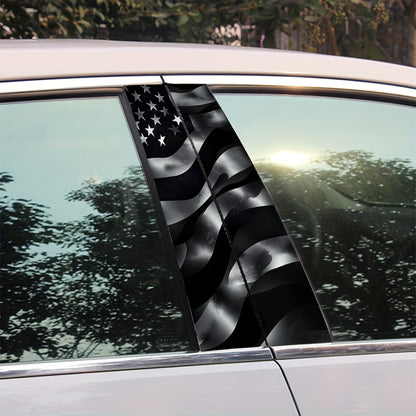 2pcs National Flag Pattern Car Stickers: Waterproof And Scratch-Resistant, Suitable for All Vehicle Models - Car Decoration for Festivals, Compatible with Laptops And Cars