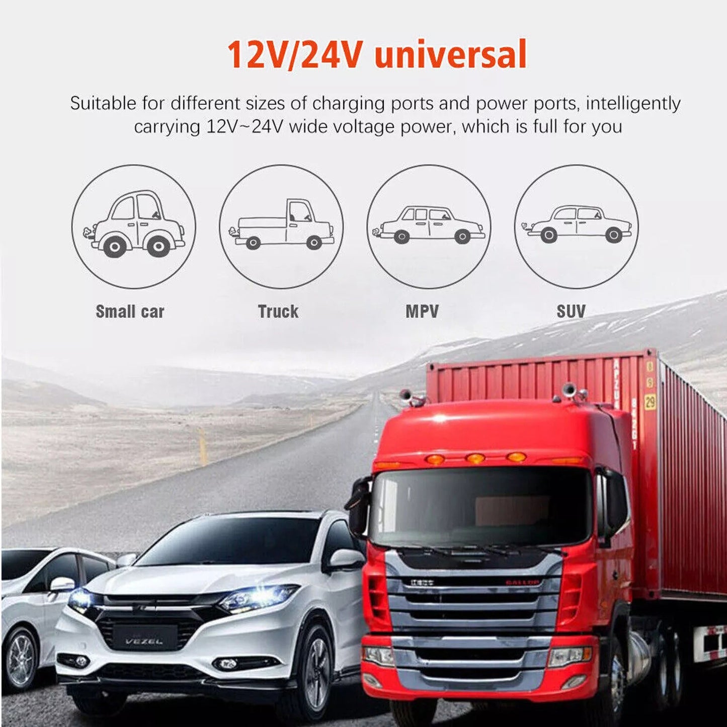 6600W Peak Power Inverter, Car Pure Sine Wave Inverter DC 12V to AC 110V LCD Digital Display, Compatible for Solar And Portable with USB Ports, US Sockets, Fast Charging for Vehicles Trucks Rvs And Other Vehicles