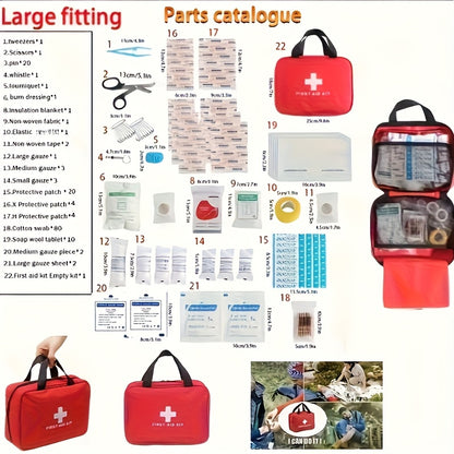 Car small portable emergency kit hand emergency kit Medical rescue kit Car emergency outside travel first aid