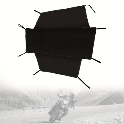 Motorcycle Seat Cover for Most Touring/Full Dress Touring/Cruiser, 300D Oxford Cloth Extra Large Motorcycle Half Cover for Outdoor Rain Snow Dust Protection, with Storage Bag