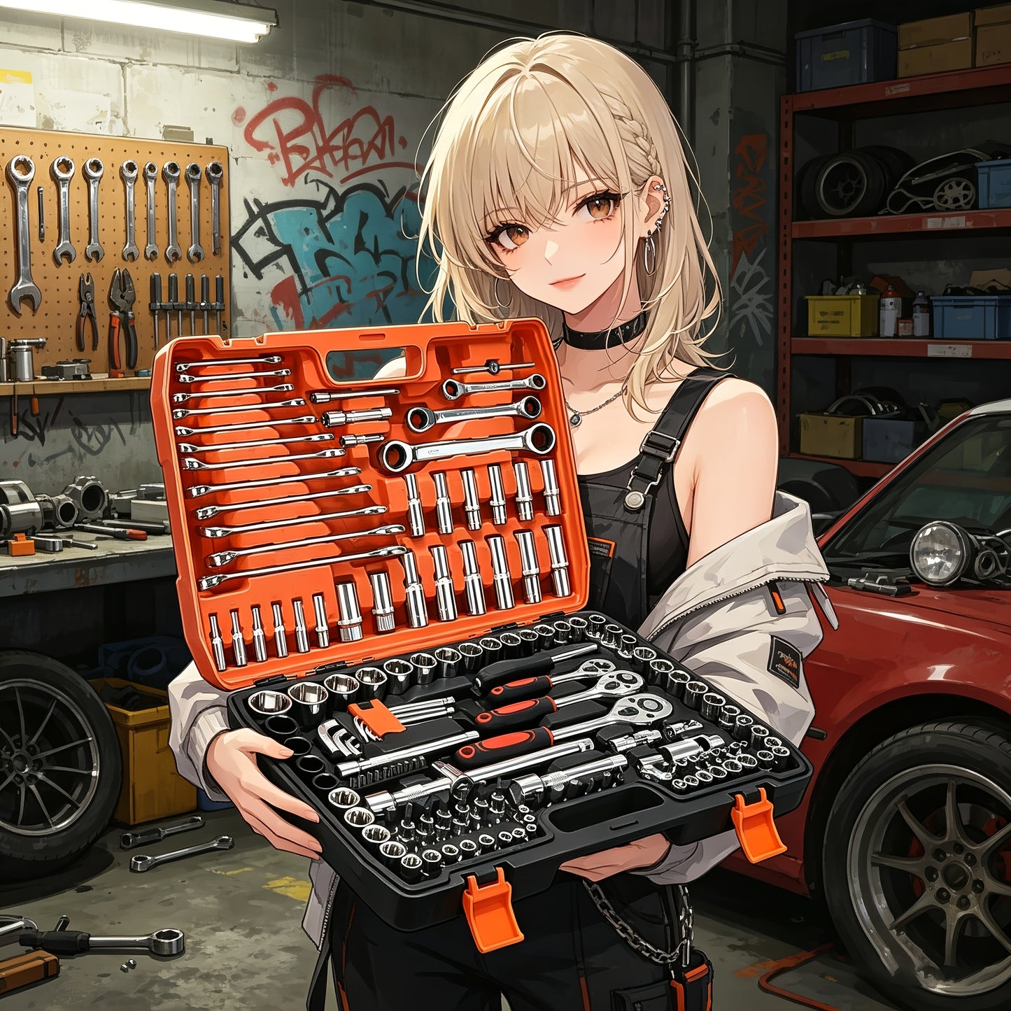 151 Professional Automotive Tool Kit - High-Quality Set for Repairing Cars, Bicycles, And Motorcycles - Compact, Portable, All-In-One Solution Featuring Ratchet Wrench And Multiple Screwdriver Sets, No Battery Included