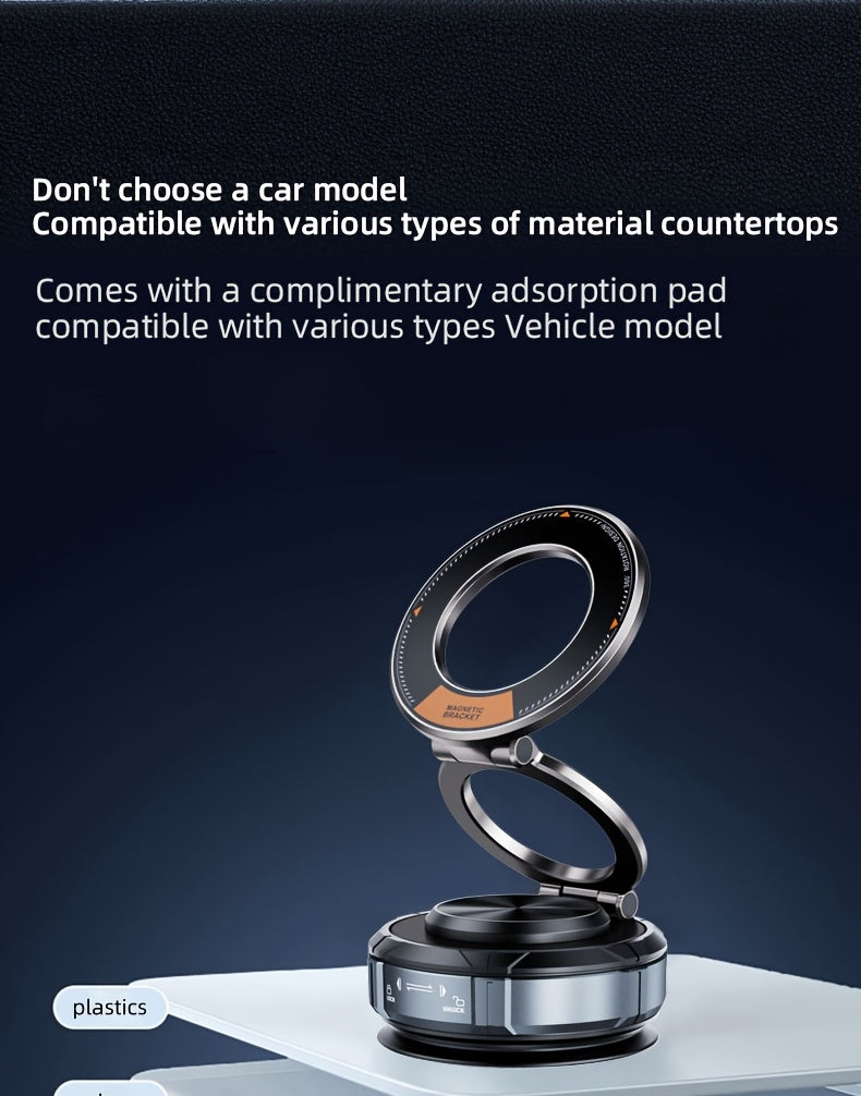 Magnetic Car Phone Holder [78+LBS Strongest Suction And 2400gf Strongest Magnetic Force] 360° Adjustable Car Phone Holder, Car Phone Holder for I Phone 16 Pro Max 15 14 13 12 Plus (Aluminum Alloy)