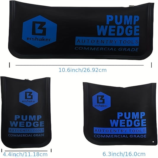 3pcs Blue Car Restoration Airbags, Without Battery