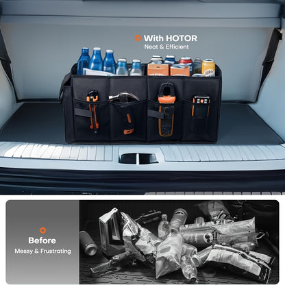 Foldable Car Trunk Organizer, Waterproof Car Organizer, Portable Large Capacity Trunk Organizer, Universal Version
