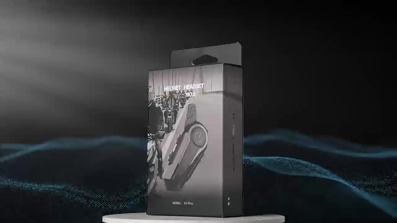 The Wireless Intercom Headset for Motorcycle Helmets Supports Real-Time Communication for Two People And Is, Compatible with Full-Face, Three-Quarter, And Open-Face Helmets.