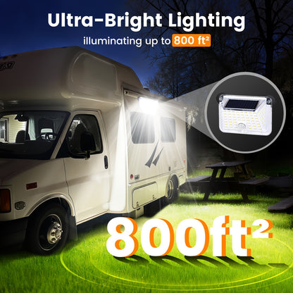 2/1pc, Magnetic RV Solar Light, with Super Strong Magnet Motion Sensor Lights, Solar Outdoor Lights Waterproof, for Trailers, Campers | Outdoor Exterior Lighting Rv Additions, RV Porch Awning Lights, Easy Installation