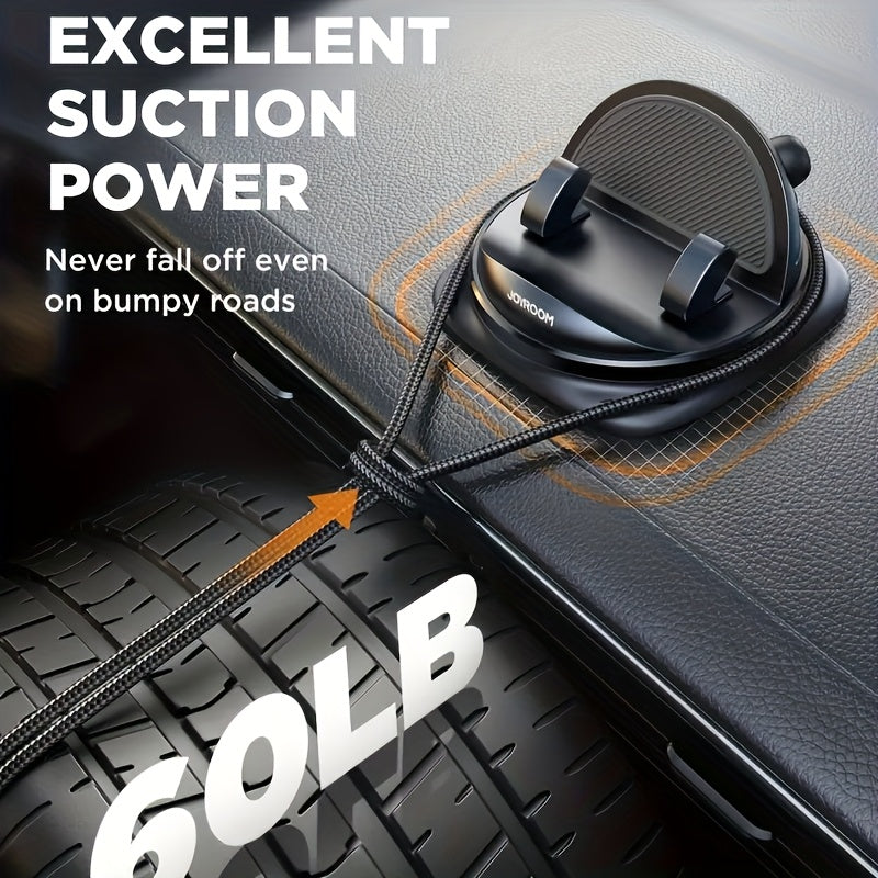 JOYROOM  Phone Holder Mount - Rotatable Dash-Mounted Holders, Non-Slip, ABS,, Heat , Spring-Loaded Grip for iPhone,  & Smartphones