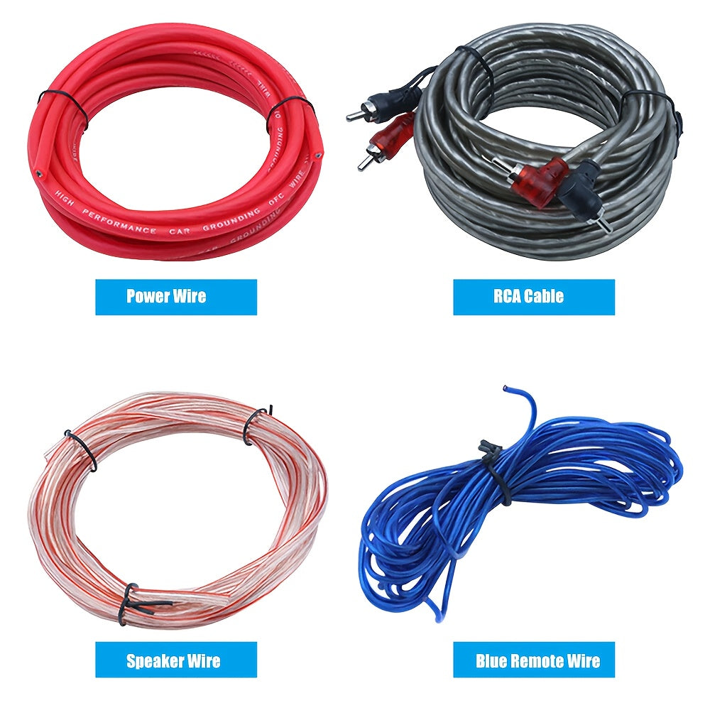 4 Gauge Car Audio Cable Kit Amplifier Install Amp RCA Subwoofer Sub Wiring 2300W