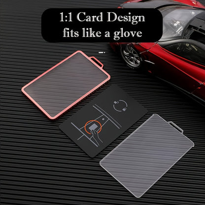 TPU Key Card Holder for Tesla Key Card, Suitable for Model S/X/3/Y Cybertruck Key Card. Key Card Holder Case for Tesla Model 3 for Model Y S/X Soft TPU Full Protection Key Fob Cover Shell Additions Key Chain 2pcs.