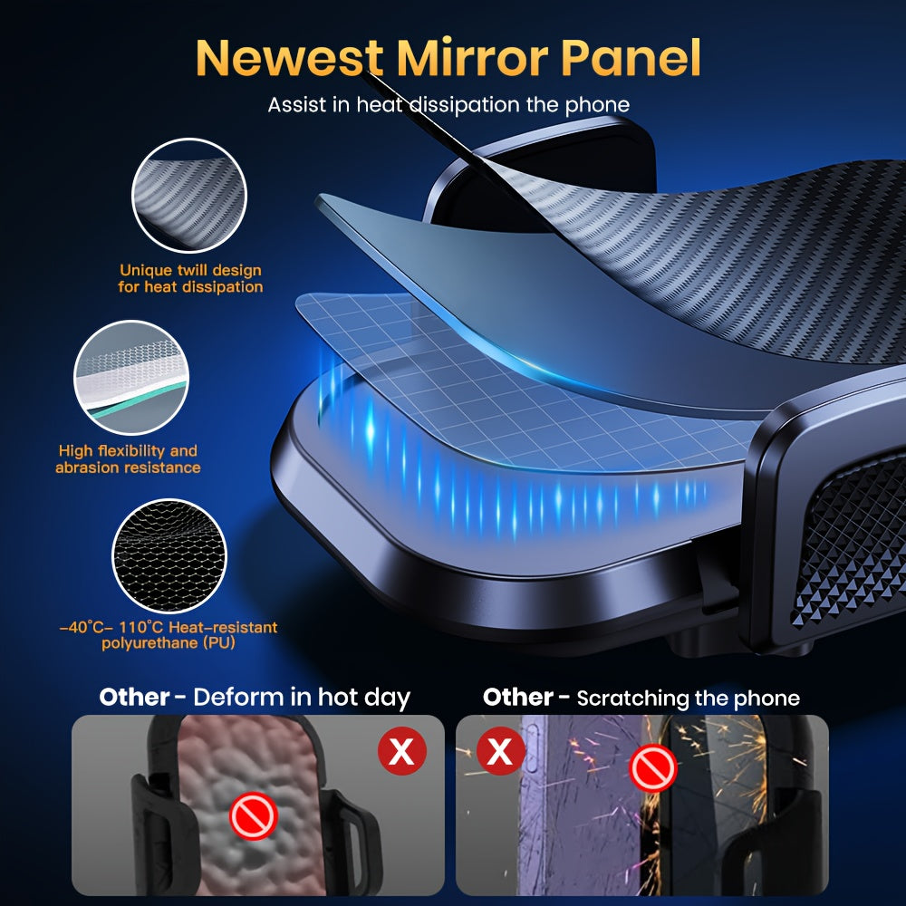 TOPK D40C Car Dashboard Phone Holder, Adjustable In Both Vertical And Horizontal Directions, with High Stability And Strong Adhesion, Suitable for All Types Of Phones.
