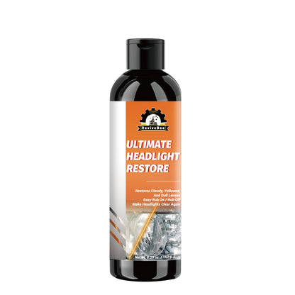 Automotive Headlight Repair Kit - Quick Refurbishment Solution, No Polishing Required, Instantly Clear Cloudy Lenses, Enhances Visibility & Brightness, Easy-to-Use Restoration and Care Kit for Car Headlight Maintenance, Headlight Cleaner