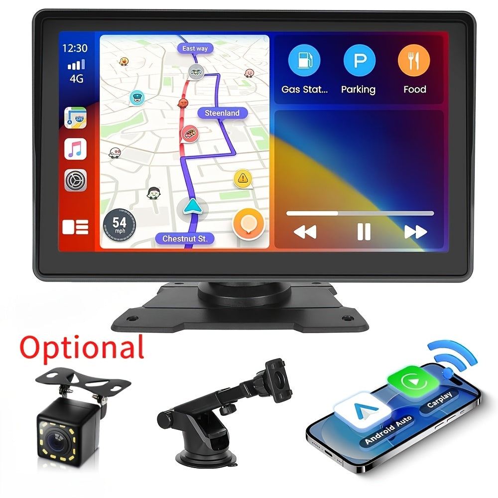2026 New 7-inch Car Display With Built-in Audio System, Ultra HD Touchscreen, Backup Camera, Wireless Connectivity, GPS Navigation, Supports CarPlay And Android Auto, Mirror Link, FM Radio. Opional 10.26" 9" Carplay Wireless Car