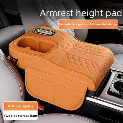 1 Car Center Console Tray with Raised Design, Tissue Box and Cup Holder, Multi-Color Options, Storage Mat, Includes a Gift Card