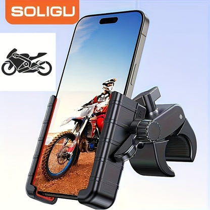 Motorcycle Phone Mount Bike Phone Holder – Quick Lock, Camera-Friendly, Universal Handlebar Clamp for iPhone Samsung 4–7" Phones, Scooter & Bicycle