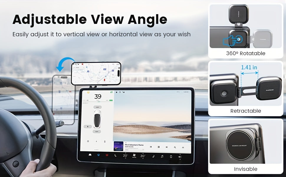 Upgraded Model of for Tesla Magnetic Car Holder - T4