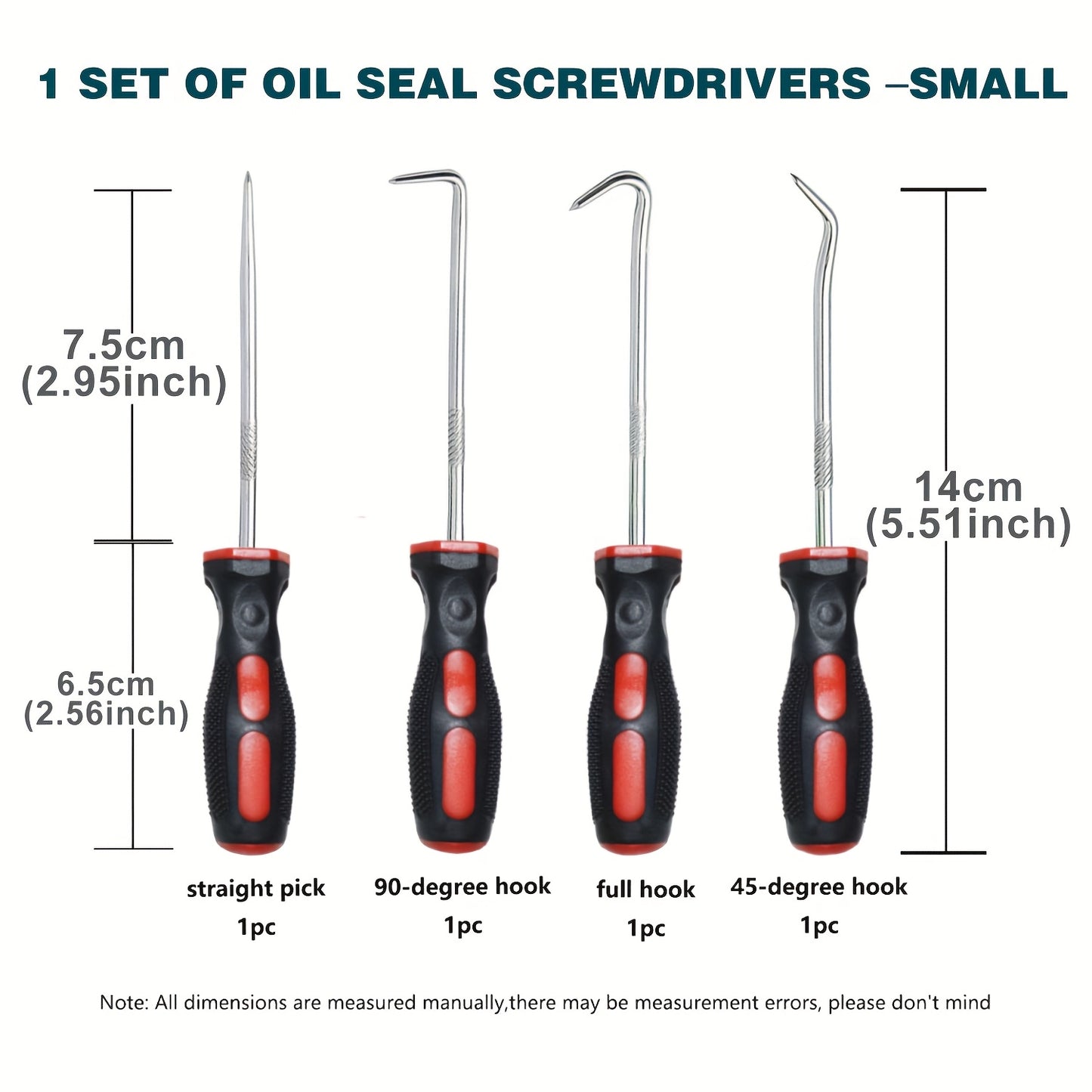 A Set of 4 Or 6pcs Including Pick And Hook Tools, Oil Seals, O-Rings, Seal Gaskets, And Pullers for Car And Bicycle Maintenance. Great for Gifting