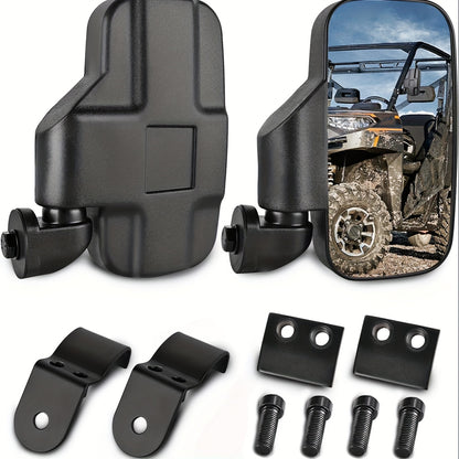 1 Pair UTV Rear View Side Mirrors for Polaris Ranger 500 570 XP 900 1000/General 1000
