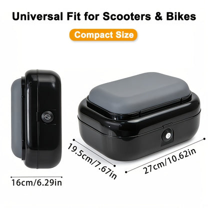 New Electric Scooter Tail Trunk with Passenger Seating Capability | Compatible with Kukirin KUGOO M5/M5PRO, Features a Safety Locking Seat Storage Box. Large Capacity, Soft Cushion, Universal Fit, Durable, Without Battery