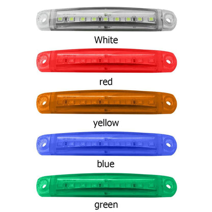 20pcs New Bright 12V 9LED Side Marker Light Lamp Indicator Light Bar -Yellow, Red, White, Blue, Green