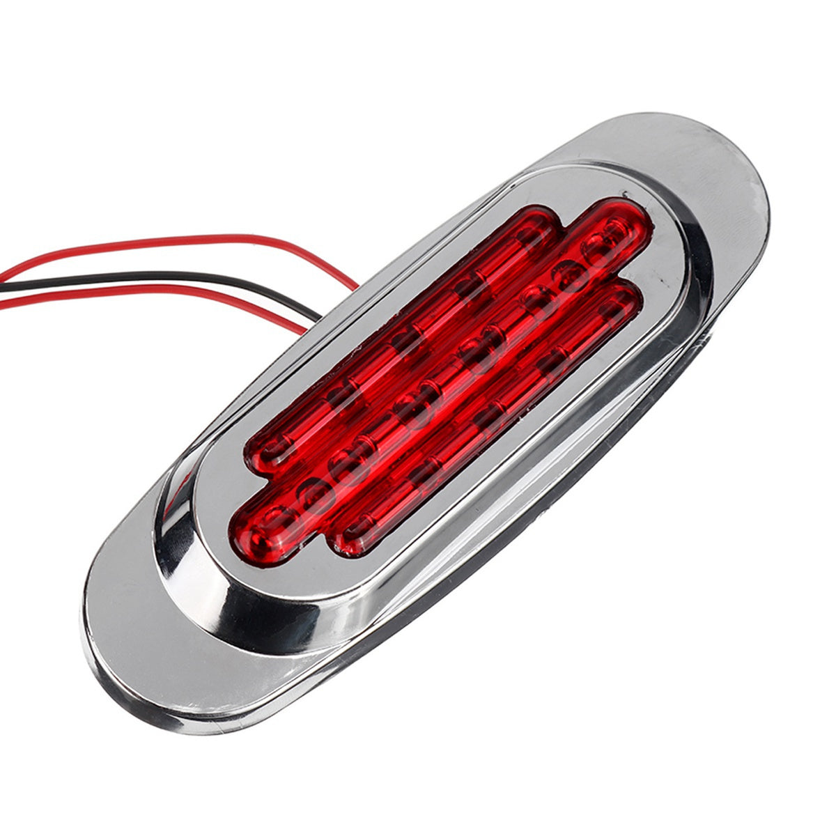 8pcs Ultra-Bright 16LED Car Side Marker Lights, 12-24V - Amber/White/Red/Blue/Green, Fit for Trucks & Trailers, Enhanced Visibility & Safety