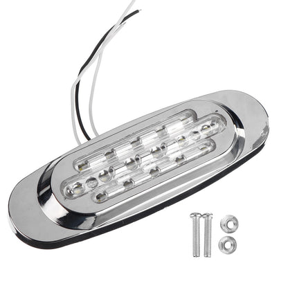 8pcs Ultra-Bright 16LED Car Side Marker Lights, 12-24V - Amber/White/Red/Blue/Green, Fit for Trucks & Trailers, Enhanced Visibility & Safety