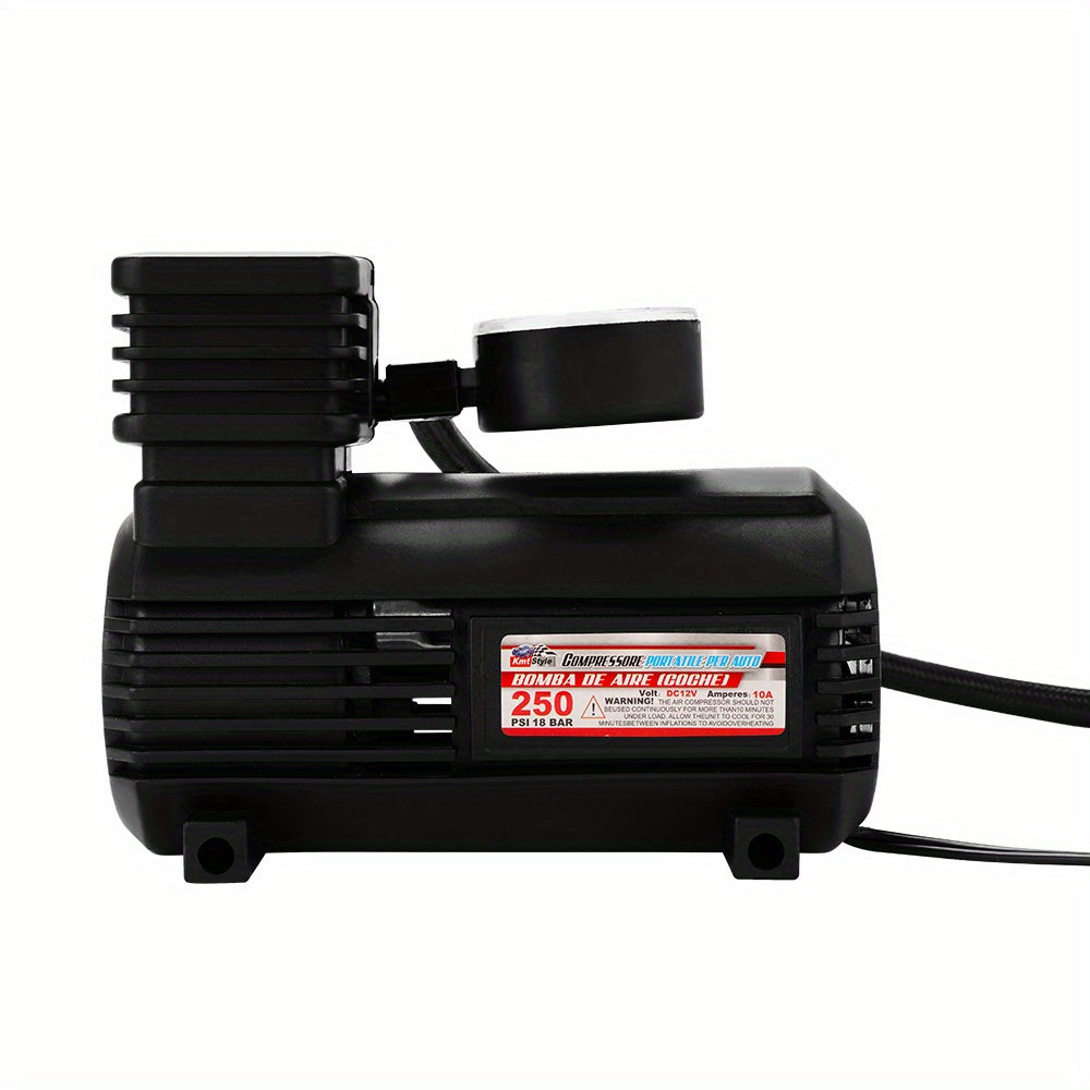 Heavy Duty 12V Portable 250PSI Car Tyre Auto Tire Inflator Pump Air Compressor