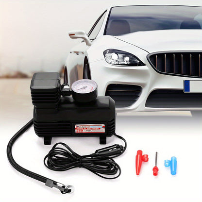 Heavy Duty 12V Portable 250PSI Car Tyre Auto Tire Inflator Pump Air Compressor