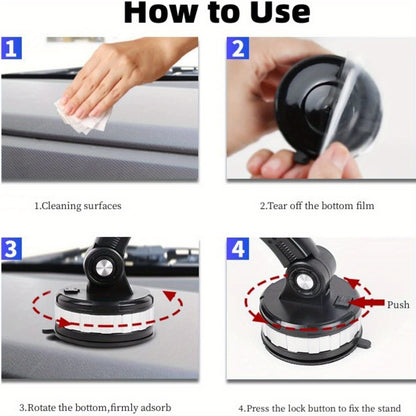 Innovative Mechanical Arm Truck-Mounted Phone Holder with Suction Cup, Providing 360-Degree Rotation And Super Stable Suction Power. The Upgraded Suction Cup Car-Mounted Phone Holder with Fixed Base Will Be Available in 2025