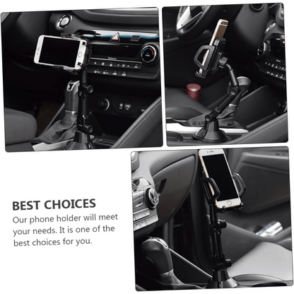 Mobile Phone Holder Car Phone Bracket Phone Clip Bracket Car Phone Rack Phone Mount Cradle Car Holder for Mobile Phones Car Cup Holder Phone Mount Mobile Stand Adjustable Plastic