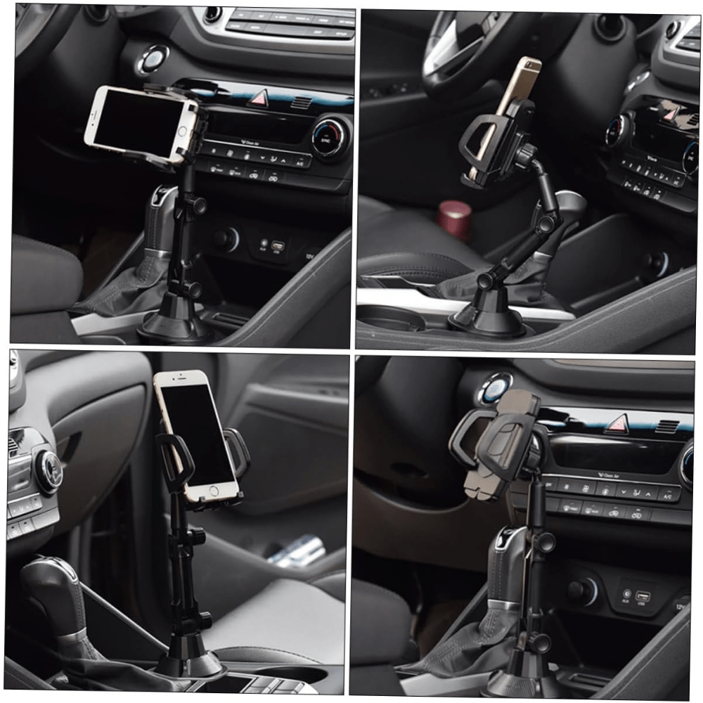 Mobile Phone Holder Car Phone Bracket Phone Clip Bracket Car Phone Rack Phone Mount Cradle Car Holder for Mobile Phones Car Cup Holder Phone Mount Mobile Stand Adjustable Plastic