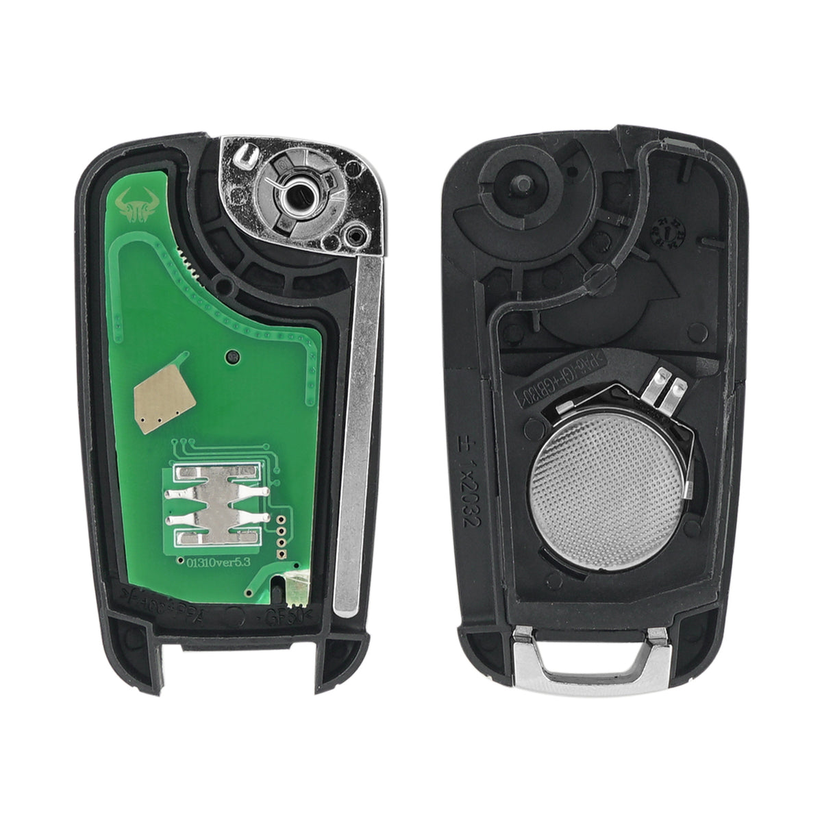Chevy Buick GMC Key Fob Replacement – 2pcs Flip Remote OHT01060512 315MHz 4-Button, Fits Camaro Equinox Malibu Impala Cruze Encore LaCrosse Terrain 2010-2022