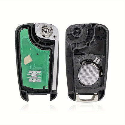 Chevy Buick GMC Key Fob Replacement – 2pcs Flip Remote OHT01060512 315MHz 4-Button, Fits Camaro Equinox Malibu Impala Cruze Encore LaCrosse Terrain 2010-2022