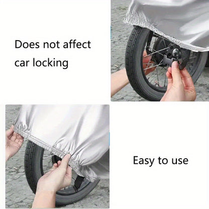 S/L Motorcycle Covers, Motorbike Full Cover Outdoor Rain Cover, Car Additions Motorbike Additions Motorcycle Cover Waterproof Outdoor with Lock-Hole