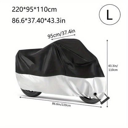 S/L Motorcycle Covers, Motorbike Full Cover Outdoor Rain Cover, Car Additions Motorbike Additions Motorcycle Cover Waterproof Outdoor with Lock-Hole