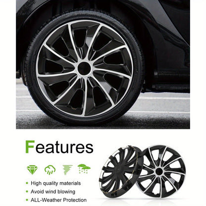 SCITOO Snap on Hubcap Rim 16 Inch Auto Tire Replacement Exterior Cap OEM Steel Wheel Hubcaps Wheel Cover