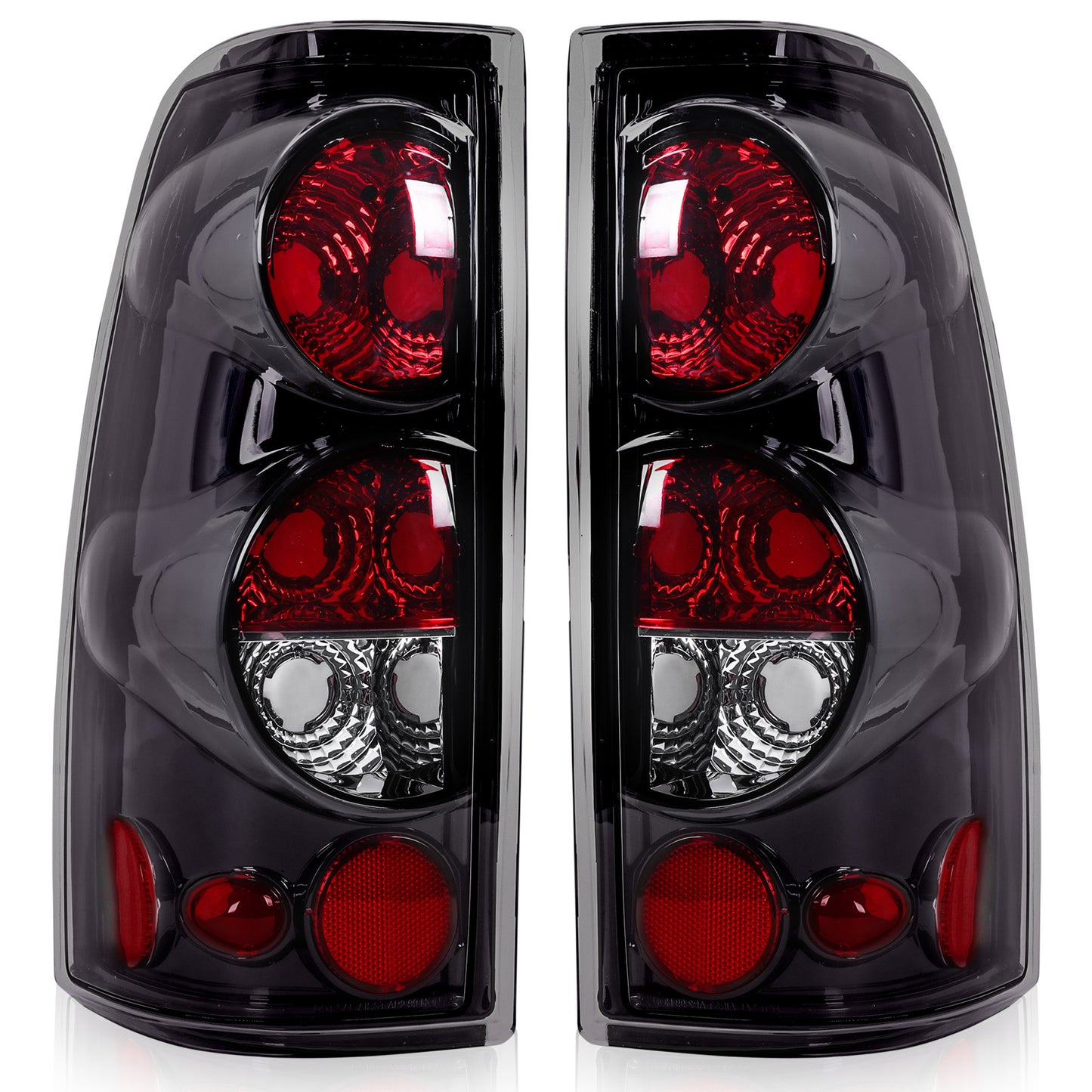 Taillights Truck Accessories A Pair Truck Accessories for Chevrolet for Chevy for Silverado 1500 1500HD 2500 2500HD 1999-2006, Tail Lights for Trucks Plastic Housing + Lens (No Bulbs)