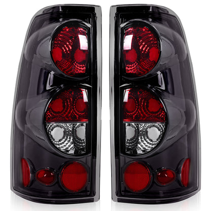 Taillights Truck Accessories A Pair Truck Accessories for Chevrolet for Chevy for Silverado 1500 1500HD 2500 2500HD 1999-2006, Tail Lights for Trucks Plastic Housing + Lens (No Bulbs)