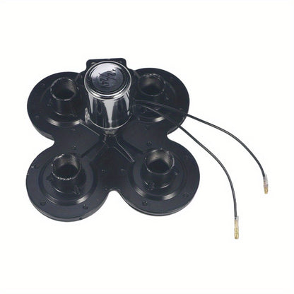 For Ford Chevy for RAM, 135DB 4 Trumpet Train Air Horn Kit, Loud 12V/ 24V for Truck Pickup
