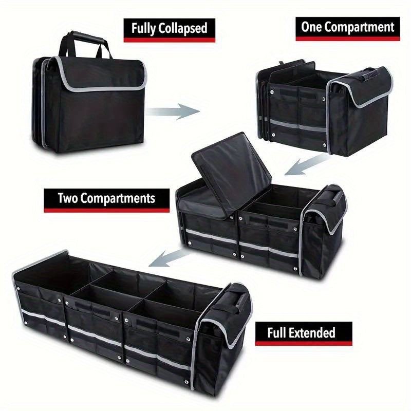 Arrange Your Vehicle Using This Collapsible Trunk Organizer And Compact Storage Pouch