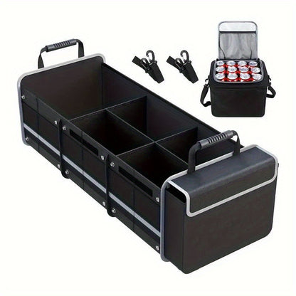 Arrange Your Vehicle Using This Collapsible Trunk Organizer And Compact Storage Pouch