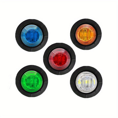 LED Side Marker Lights 60-Pack 12V | Multi-Color Weatherproof Clearance Marker Bulbs for Trucks Cars Trailers Universal Fit